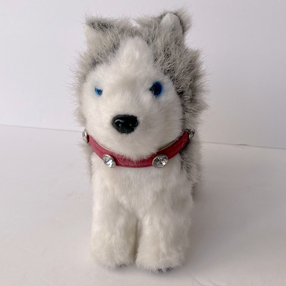 American Girl Coconut Dog Pet W/Pink Collar With Rhinestones - Picture 2 of 10